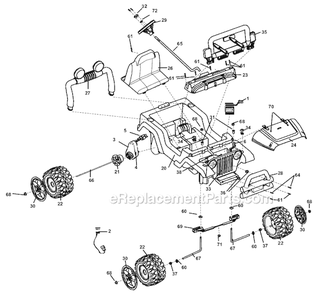 Part Location Diagram of P5063-0330 Power Wheels Headlight Label